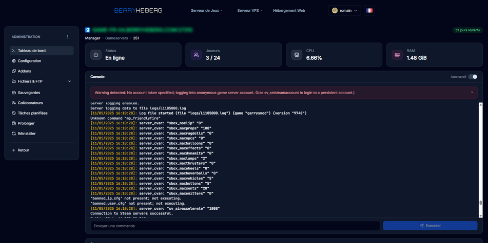 Panel Screenshot